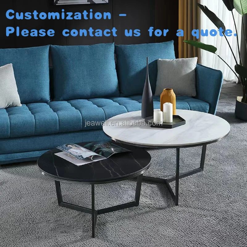 

custom.Luxury Metal Coffee Table Modern Metal Sofa End Table Sets Living Room