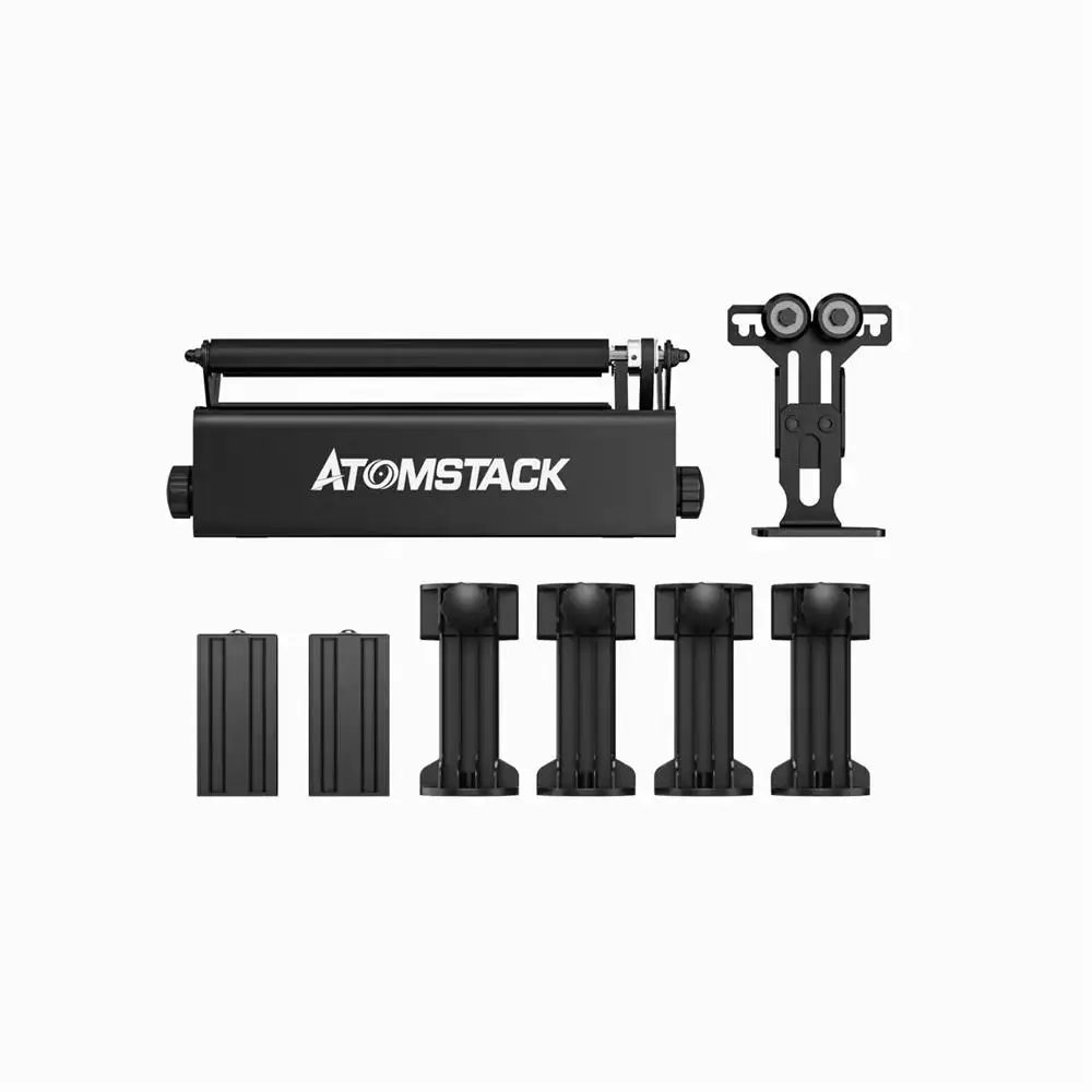 New ATOMSTACK R3 Pro 24W Y-axis Rotary Roller Laser Engraving Tools for Cylindrical Objects Cans Laser Engraving Module