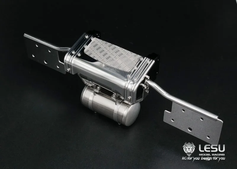 LESU-accesorio DIY de viga trasera de Metal para camión Tractor R470 R620 RC 1/14, pieza de modelo de vehículo de construcción TAMIYA