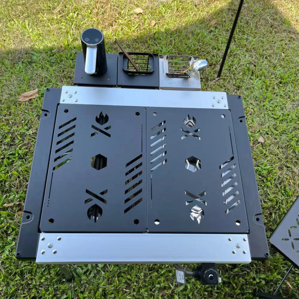 

Монтажная пластина для диспенсера воды из углеродистой стали, портативная пластина для стола IGT, аксессуар для стола Snowpeak IGT