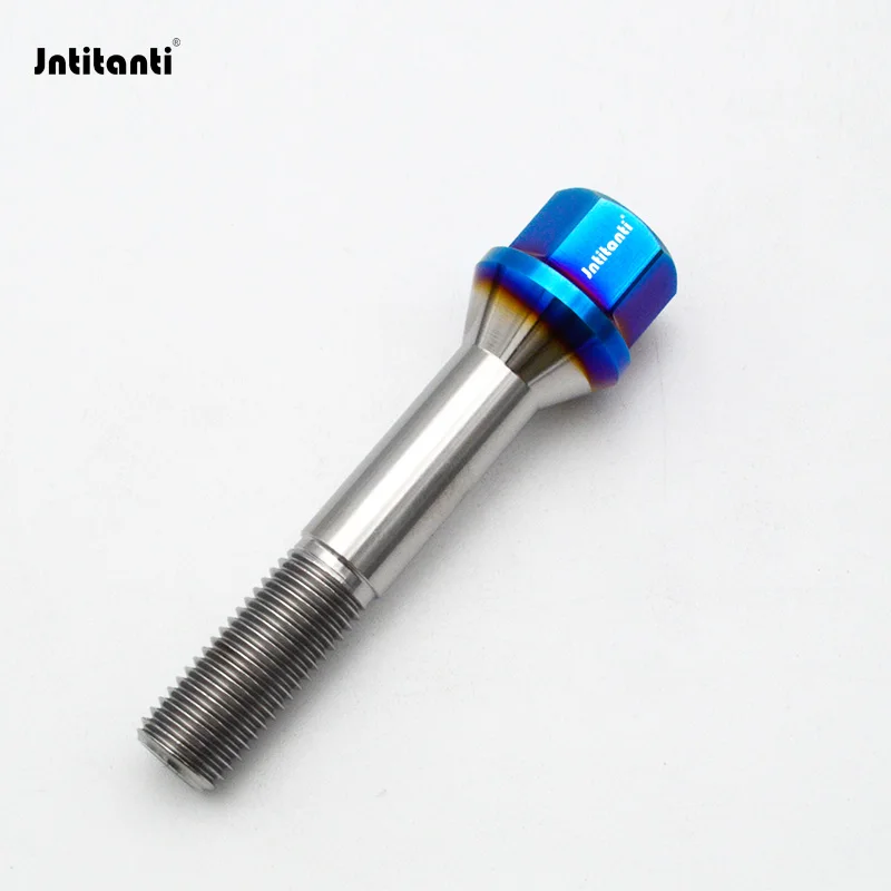 Jntitanti Gr5 titanium  wheel hub RIM lug bolt screw M15x1.25x45-55 for Mercedes-Benz