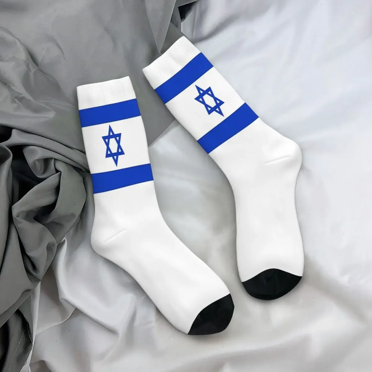 علم إسرائيل الجوارب الذكور الرجال النساء جوارب الربيع الهيب هوب #3