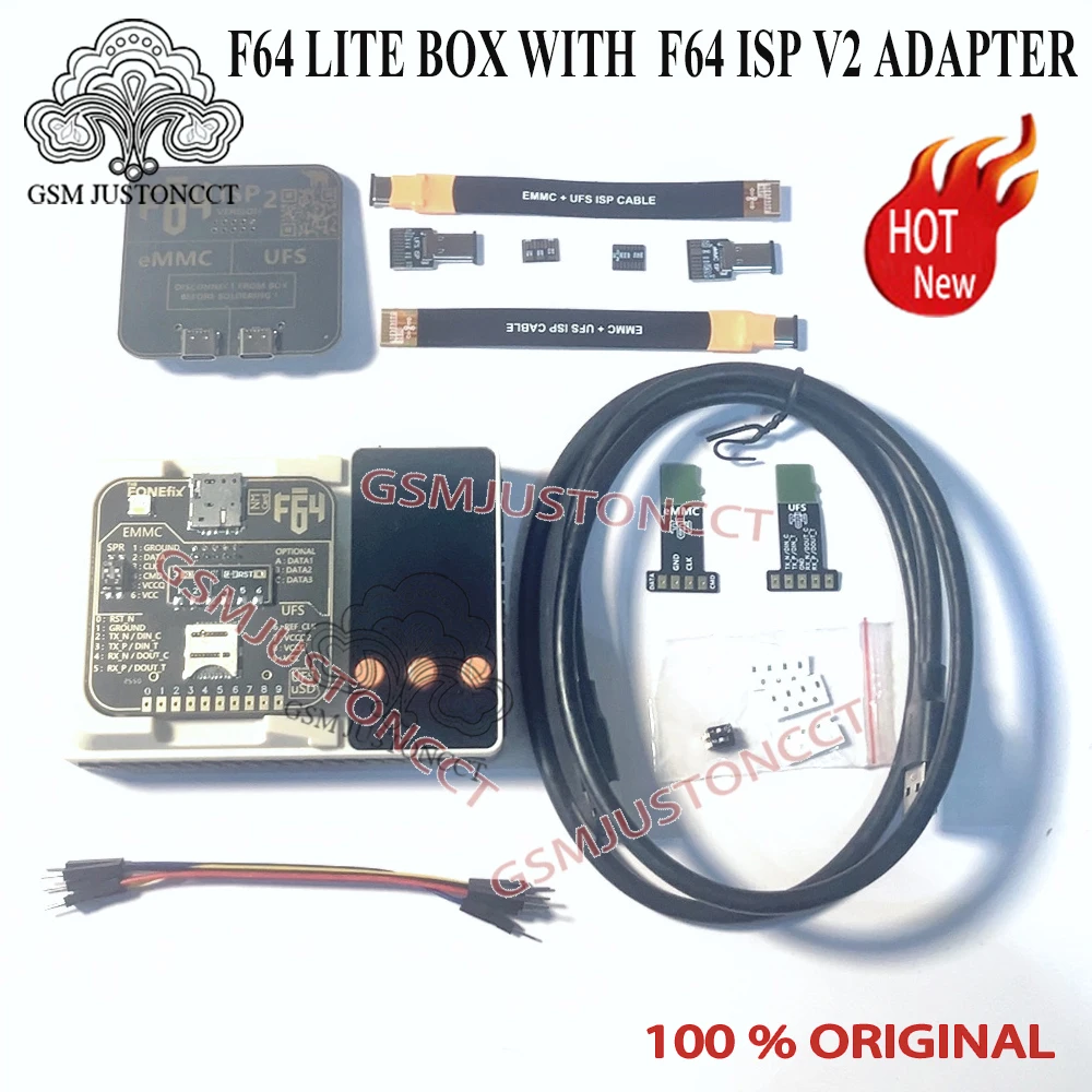 F64 Flash 64 Ultra Full Set Lite Tool Box ISP V2 UFS EMMC Repair Tool