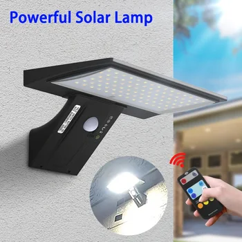 Potężna lampa słoneczna Zewnętrzny czujnik ruchu Wodoodporna lampa ścienna LED do oświetlenia słonecznego Ogród Podwórko Ogrodnictwo Latarnie uliczne