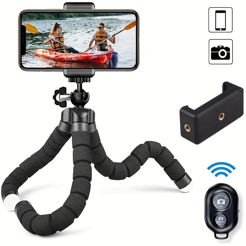 حامل حامل الهاتف المحمول لصور السيلفي لهاتف iPhone Android، حامل ثلاثي القوائم لملحقات التصوير الفوتوغرافي ومعدات تسجيل الفيديو وحامل ثلاثي القوائم للهاتف #1