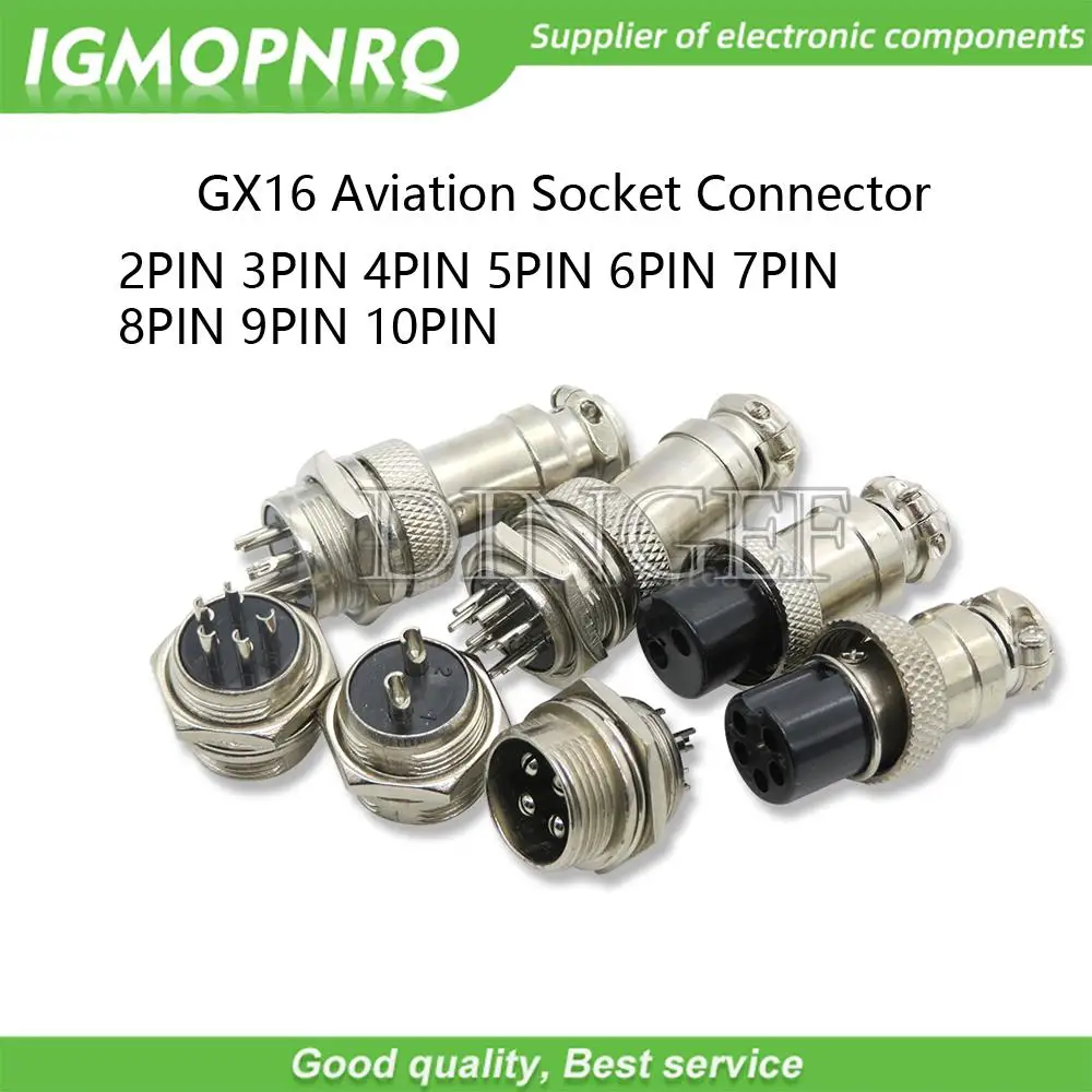 1 Set GX16 Mutter TYP Männlich & Weiblich Elektrische Stecker 2/3/4/5/6/7/8/9/10 Pin Rund Luftfahrt Buchse Stecker Draht Panel Stecker