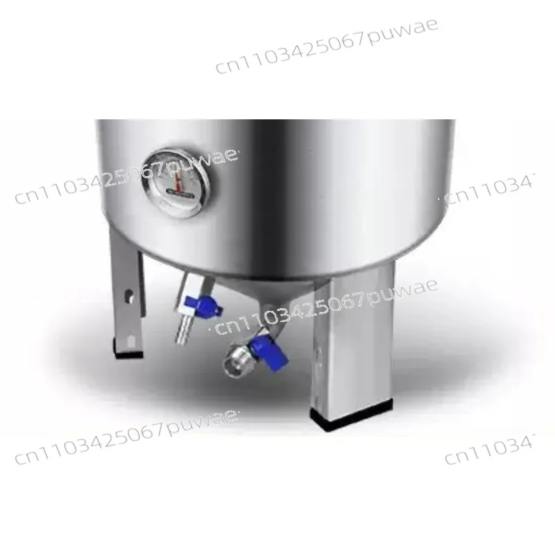 Pro Homebrew Fermenter: 60L Stainless Steel Conical Tank for Clearer Beer & Easy Yeast Harvesting.