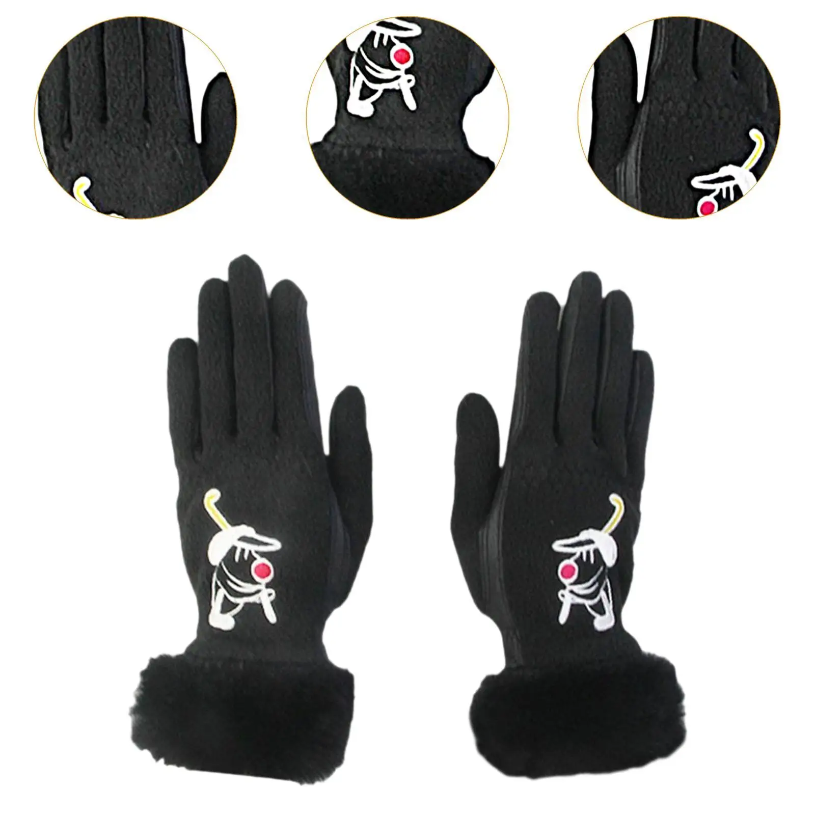 Gants de golf coordonnants pour sports d'hiver, mitaines d'entraînement chaudes, vélo, randonnée, golf Putting 506, extérieur, 1 paire