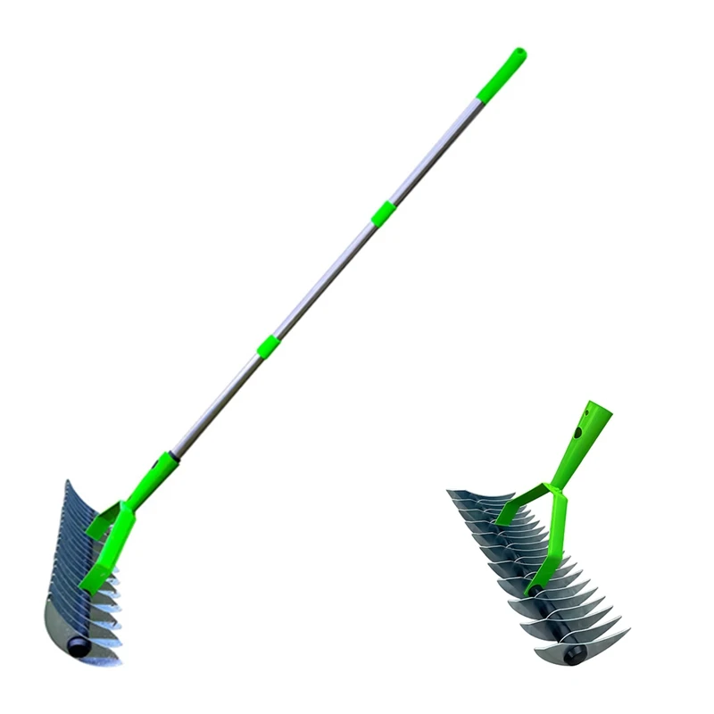 Thatch Rakes, Lawn Thatch Rakes, Weeder Rakes, Multipurpose Lawn Grooming Rakes For Cleaning Dead Grass, Easy To Use With Handle