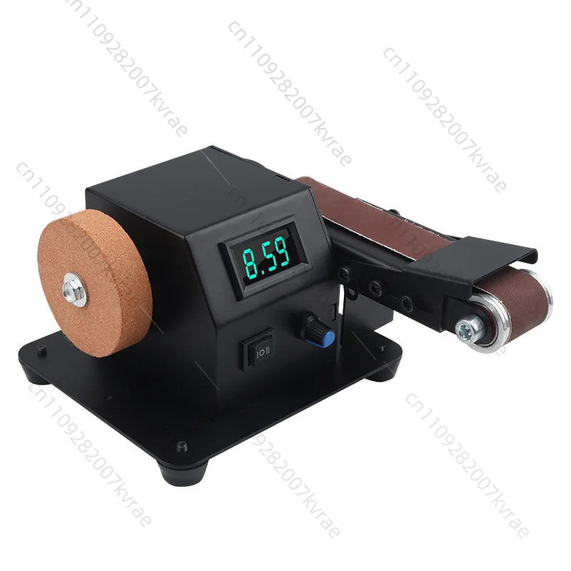 Household Mini Abrasive Belt Polisher, Desktop Sander for Knife Sharpening
