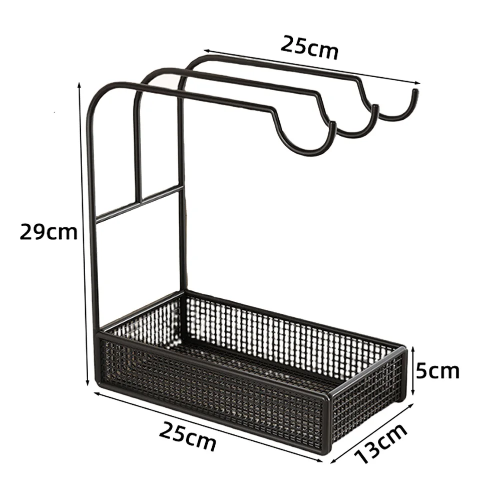 Stylish Hair Band Storage Stand for Headbands Clips and Scrunchies Metal Organizer with Separable Compartments