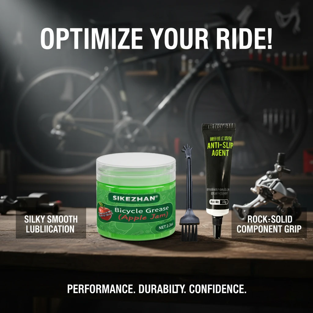 Fahrrad-Carbonfaser-Griffpaste Rutschfeste Verbindung + Lagerfett Schmiermittel-Set für MTB Rennrad Reparatur-Wartungswerkzeuge – Detail 5