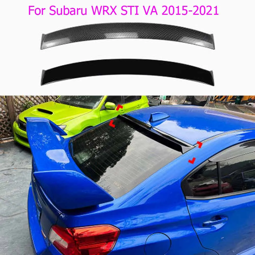 Rear Spoiler Fit For Subaru WRX STI VA 2015-2021 Car Rear Wing Trunk Spoiler Decklid Lid Trim Splitter Lip