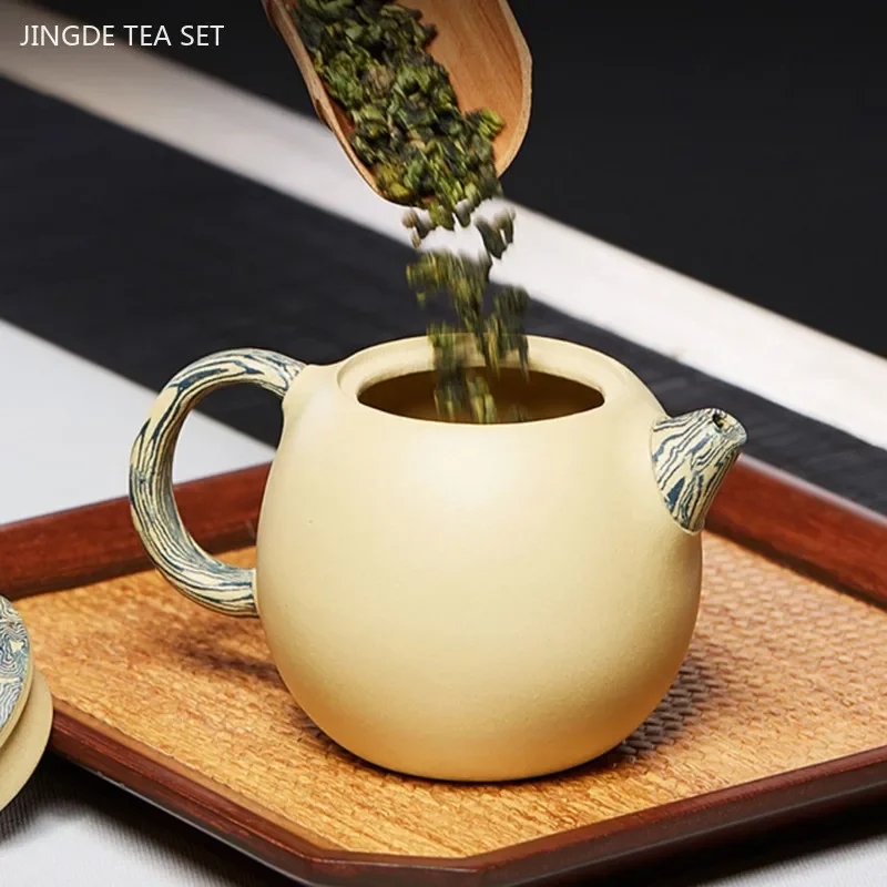 180ml Boutique Yixing Purple Clay Teapot Tradition Section Mud Beauty Tea Pot Handmade Filter Tea Infuser Customized Teaware