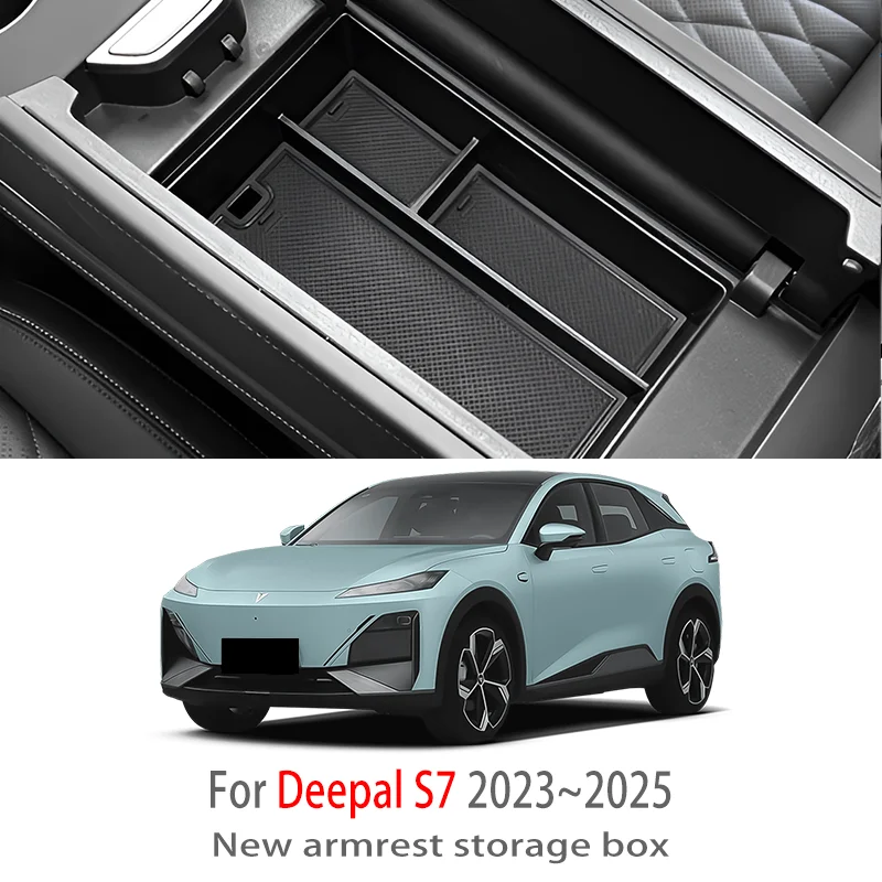 

Car Accessories For Deepal S7 2023 2024 2025 Center Console Armrest Storage Box Multifunctional Storage Box Auto Interior Parts