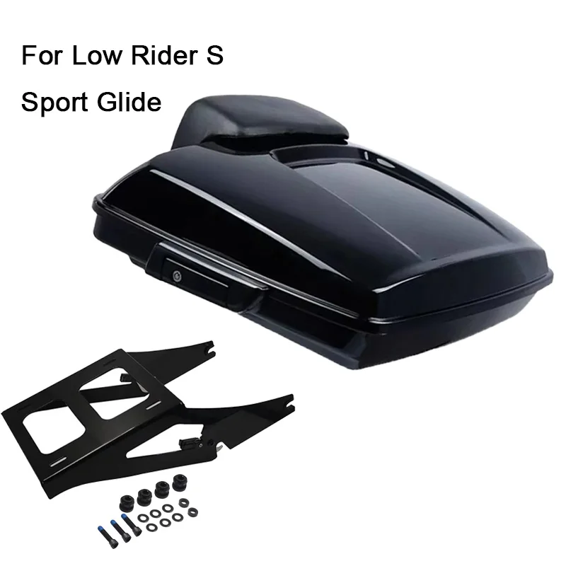 Top Case Motorcycle Box Trunk Tail Box With Luggage Rack For   Low Rider ST FXLRST Sport Glide FLSB 2018-2026 Accessories