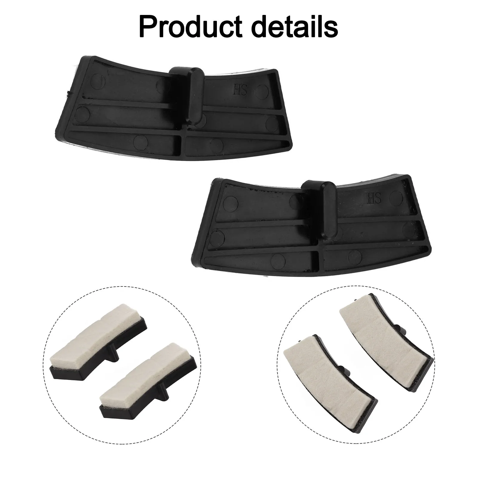 For Exercise Bikes Bike Brake Pads Exercise Bike Brake Pads Noise Reduction Plastic + Felt Vibration Reduction