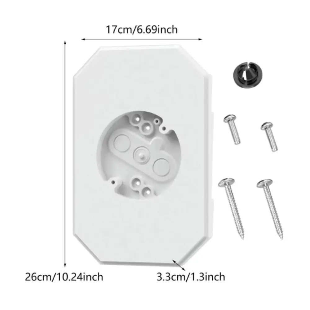 لوحة تركيب جانبية مزخرفة لـ 4 بوصة انحياز لللفة مزدوجة الجانب مجموعة تركيب الوصول إلى الأسلاك لجانب 1/2 بوصة
