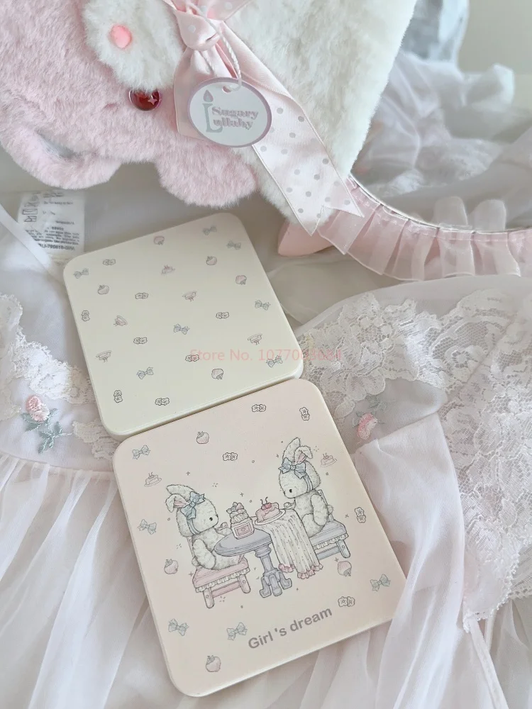 Girls Dream Switch Protective Case Split Type For Switch Oled Ns Hard Soft Shell Cute Bear Tea Party Print Game Console Cover view 6
