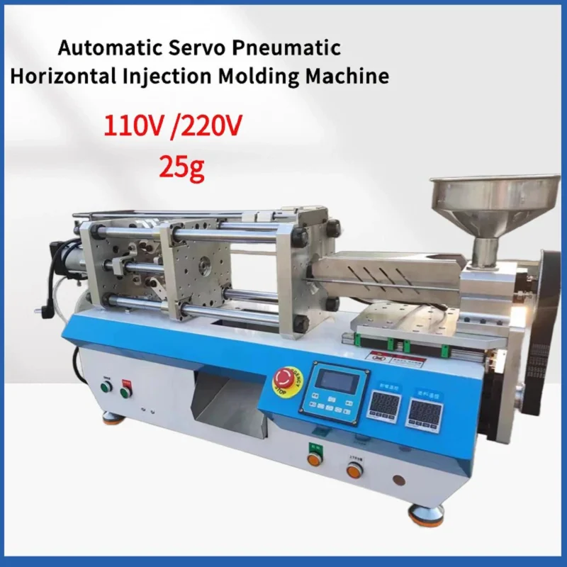 25g Pneumatic Horizontal Injection Molding Machine 220V/110V 5T Injection Molding Machine Plastic USB Head Molding Machine