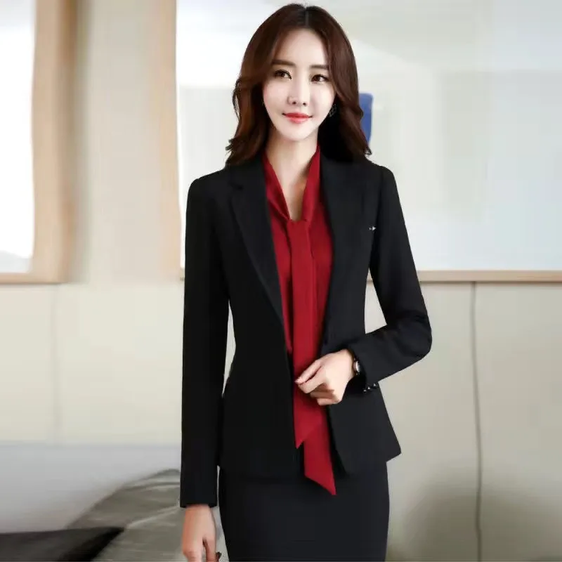 UHYTGF 2022 Fashion Small Blazers Jacket Women\'s Long-Sleeved Slim Short Tops Female Temperament Casual Spring Coats Ladies 2130