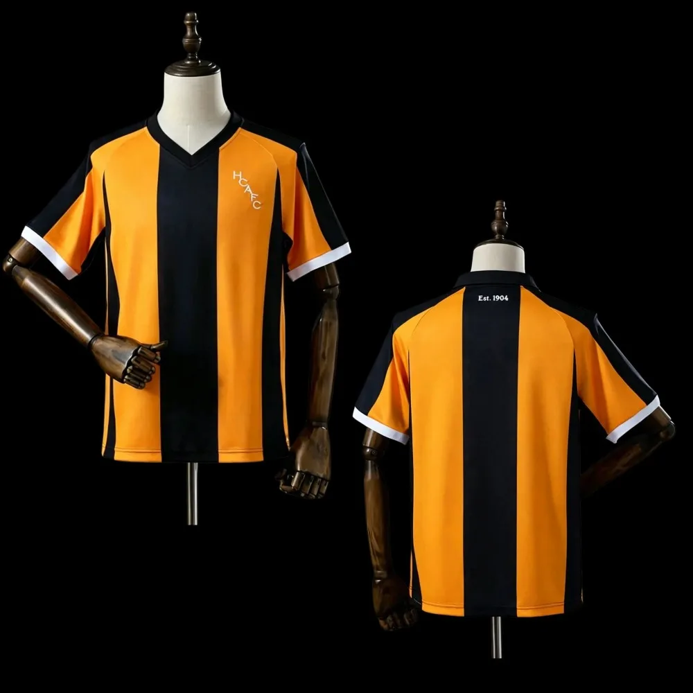 26-27 Hull City Vintage Football Jersey Shirt Men Summer New Sports Fashion Tshirt Training Breathable Quick Drying Sweatshirt