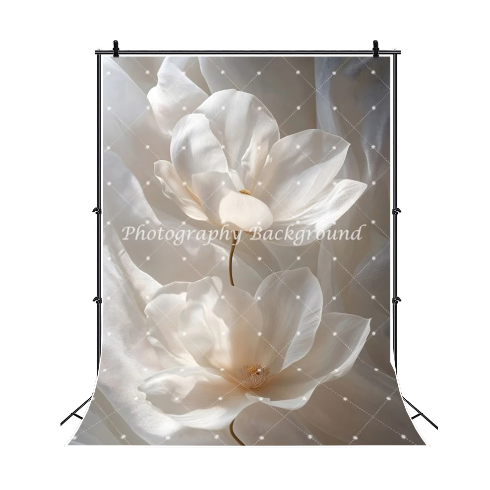 ماغنوليا زهرة التصوير خلفية حفل زفاف عيد ميلاد زهرة بيضاء غزل الزفاف دش الحوامل صورة خلفية الصورة