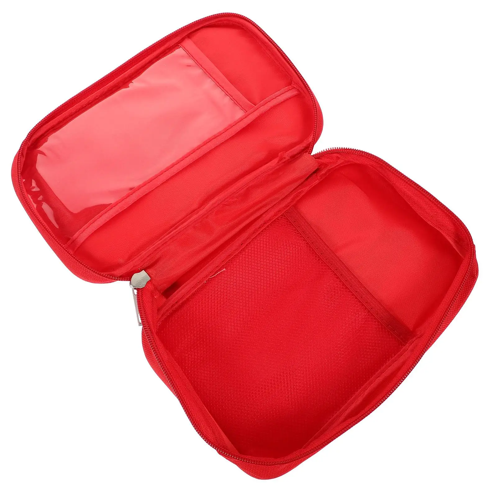 

First Aid Kit Large Red Oxford Cloth Travel Bag Hiking Nursing Pouch Medicine Storage Portable Emergency Medical Bag Empty