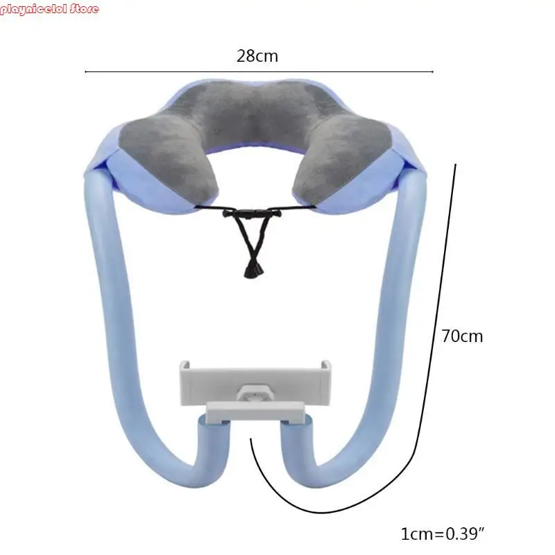 E8BA Hanging Neck Support Durable Anti Deformed U-shaped Plush Pillow Neck for Protection Supply Holder Durable