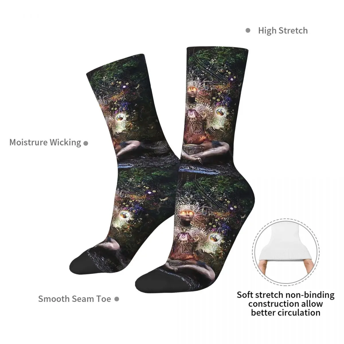 Sacrament For The Sacred Dreamers Socks Harajuku Stockings All Season Long Socks Accessories for Man's Woman's Birthday Present