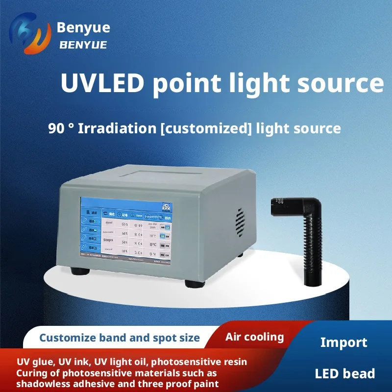 Four Channel Uv Point Light Source 365nm Adhesive Ink Curing Multi Band One To Four Spot Uv Led Curing Lamp Aluminum Alloy Frame
