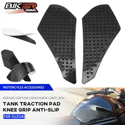 Motorcycle Accessories Fuel Tank Protector Sticker Pad For SUZUKI GSF 650 1250 BANDIT GSX 1250FA Knee Grip Anti Slip Side Decals