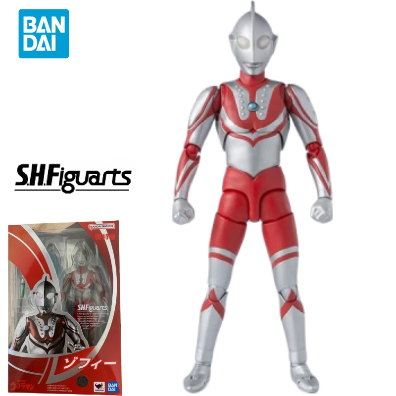 

Bandai Genuine Ultraman Anime Figure SHF SH Figuarts Zoffy Action Figure Toys for Boys Kids Gift Collectible Model Ornaments