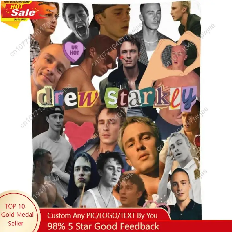 

Drew Music Starkey Blanket Cozy Soft Blanket Lightweight Blankets Warm Throw Blanket Suitable for All Custom blankets
