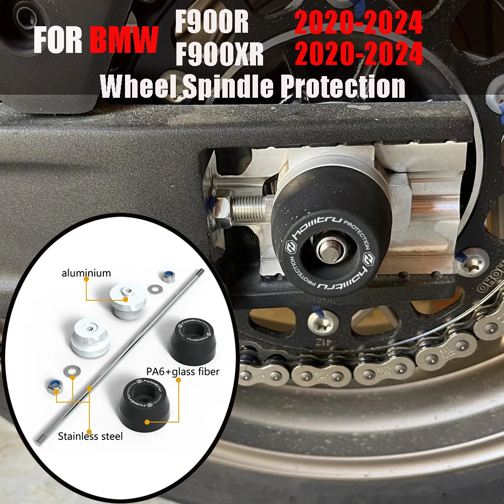 

For BMW F900R / F900R SE / F900XR / F900XR TE 2020-2024 Front Rear wheel Spindle Crash Protection