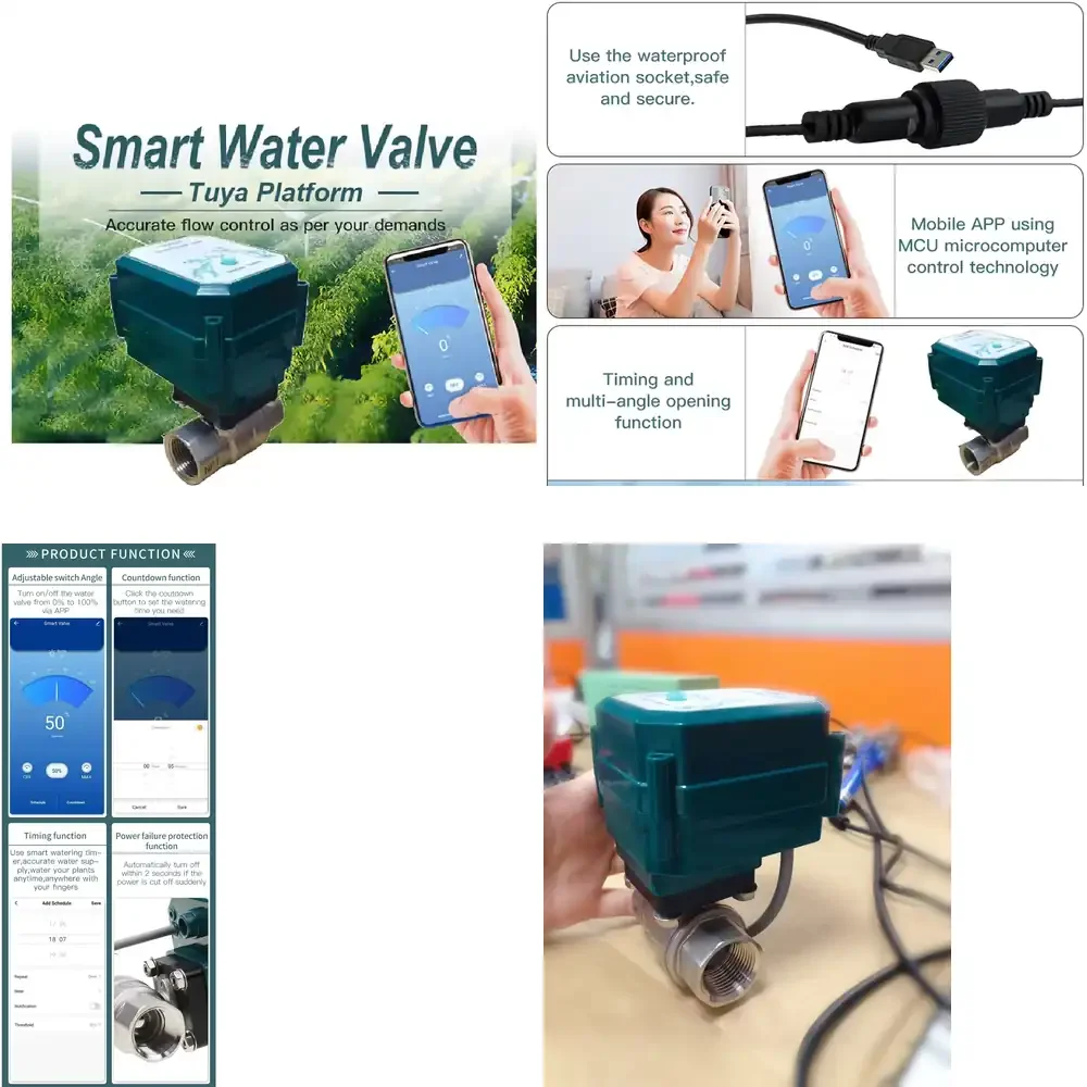 

Ball Valve Wifi Automatic Smart Valve Stainless Steel Brass BSP NPT Motorized Flow Control Intelligent Wifi Water Shutoff