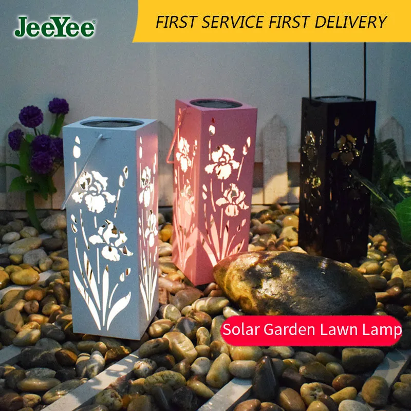 

JEEYEE Wrought Iron Solar Butterfly Retro Hollow Lamp Outdoor Garden Lights Decor Yard Fence Lanterns Water Proof Nightlight