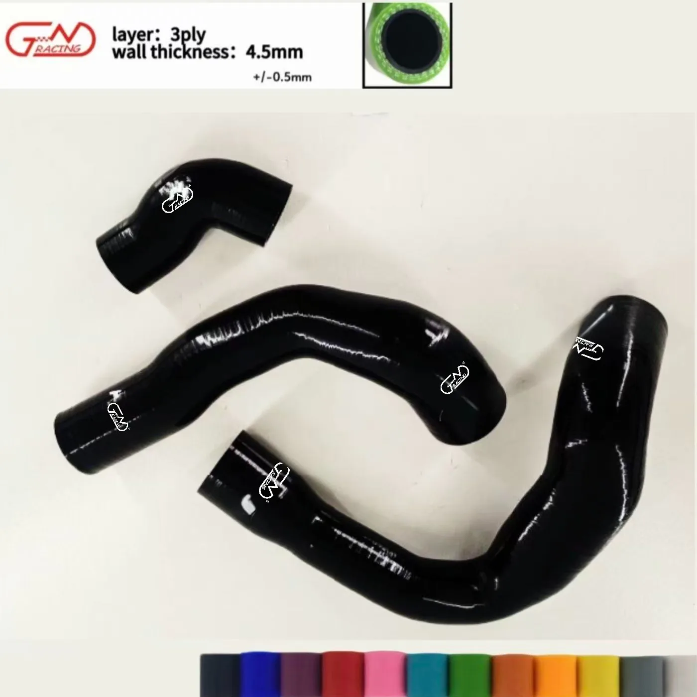 

Fit Ford Focus RS MK3 Silicone Boost & Turbo Hose Upgrade Kit 4-plyer