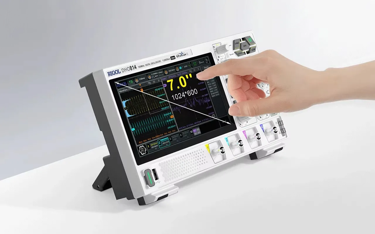 RIGOL DHO824 4 Channel 200Mhz Digital Oscilloscope High-resolution 1.25GSa/s Sample Rate