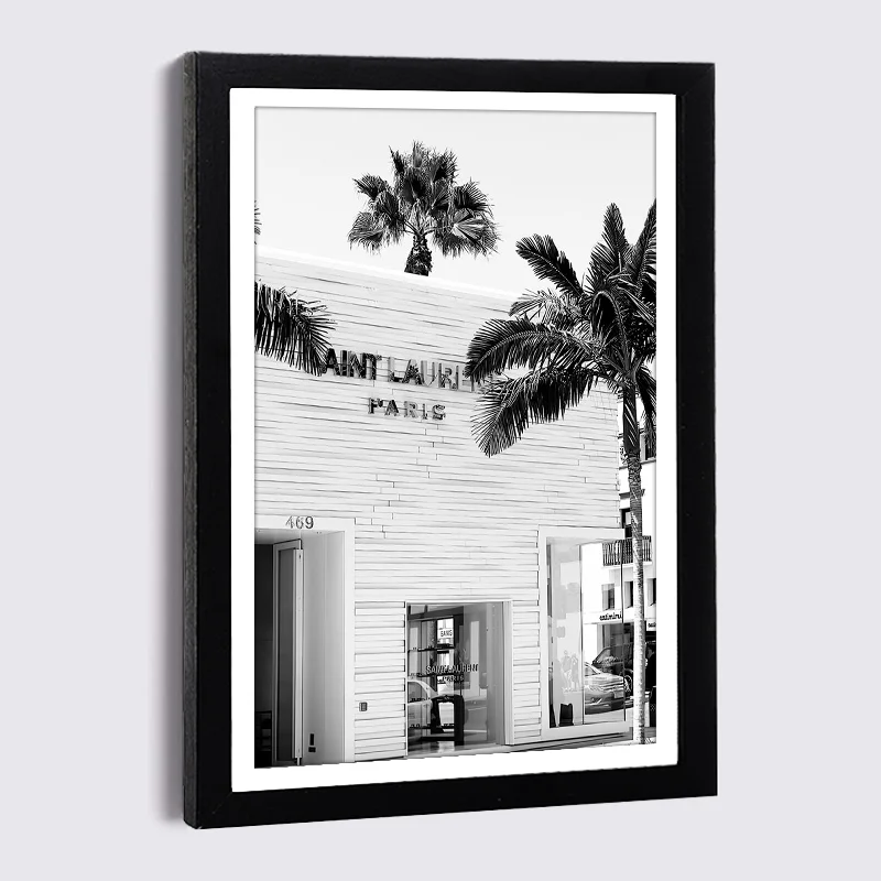 

Nordic Black Wood Photo Frame 5'' 7'' 8'' A4 with Canvas Luxury Poster Store Sports Car Woman Painting Wall Decor Picture Frame