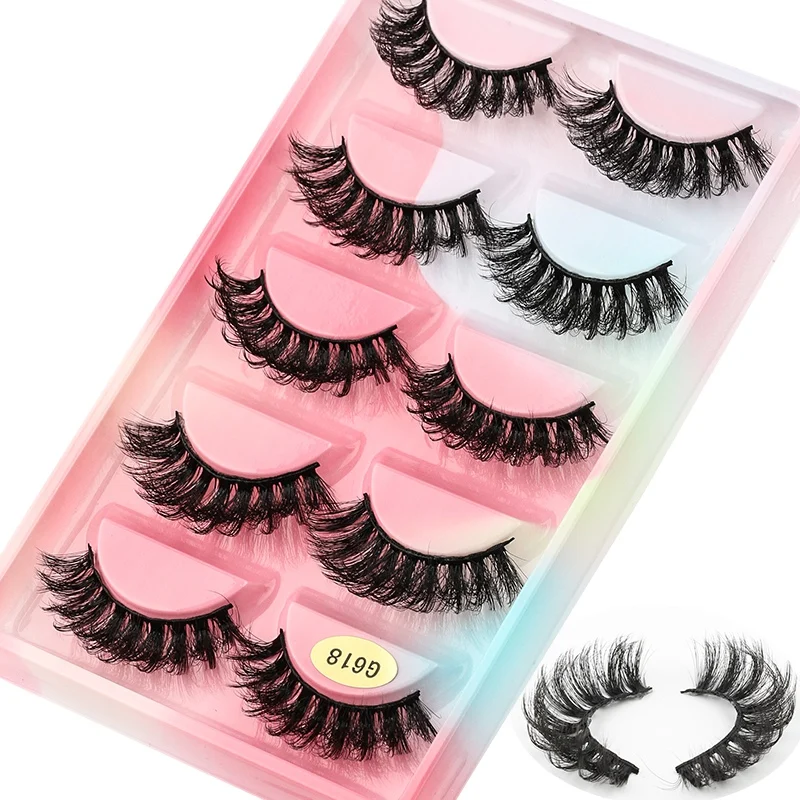 10 paar Handgemachte Falsche Wimpern + Pinzette Make-Up Volume 3D Flauschigen Natürliche Starke Lange Leichte Club Party Helle Reusable