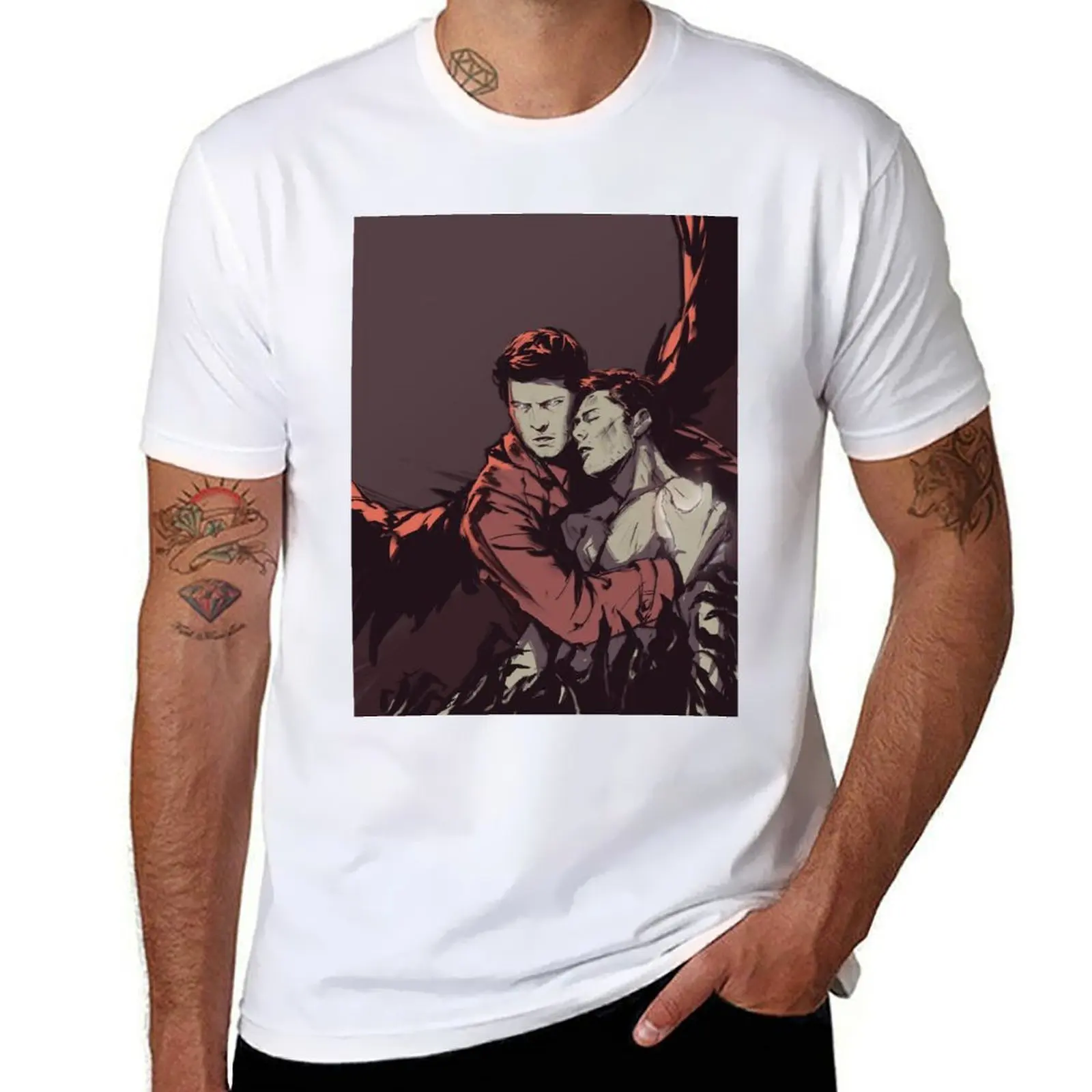 

Supernatural - Dean Winchester Is Saved T-Shirt t shirt for man t shirts for man cotton soft