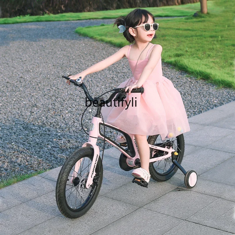 Children's bicycle 16-inch magnesium alloy boy pedal 3-6 year old girl, male and female stroller