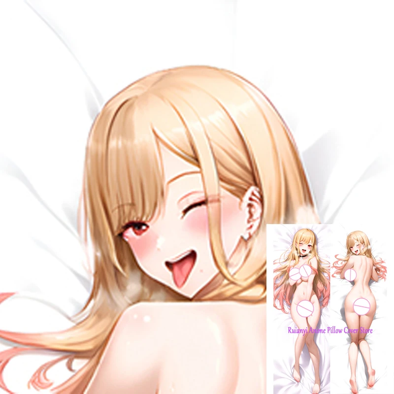 

Dakimakura Anime Marin Kitagawa Double-sided Pillow Cover Print Life-size body pillows cover Adult