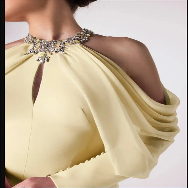 Luxe kralen vrouwen avondjurke - Women Formal Wear Dubai recensie en prijs