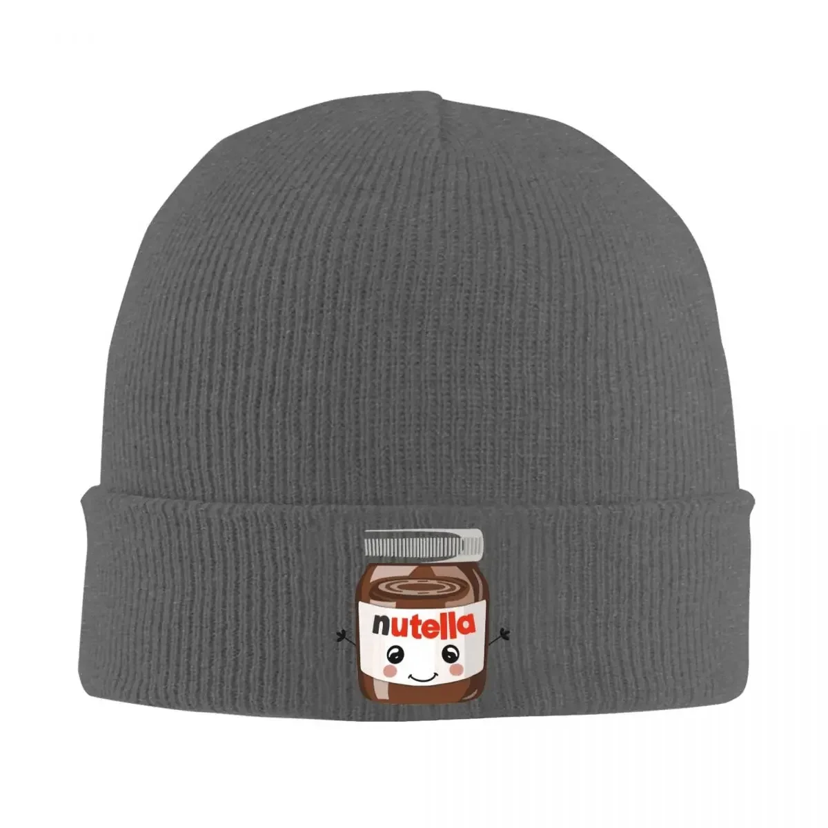 Nutella Cutie Warm Knitted Cap Fashion Bonnet Hat Autumn Winter Outdoor Beanies Hats For Men Women Adult