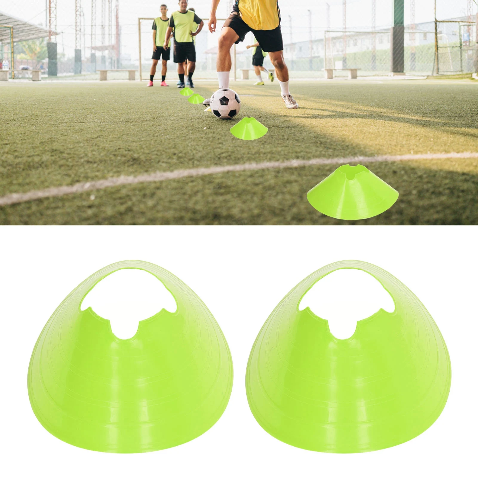 

10 шт., 8 см, конусы для футбольных дисков, высокий цветочный рот, большой маркер, тренировочный уголок, диск с препятствиями