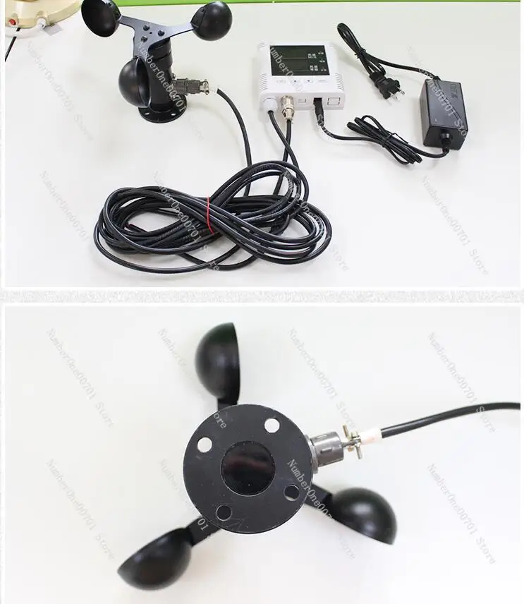 RS485 Tower Crane Wind Alarm Device Controller Wind Meter Sensor Anemometer Display Engineering