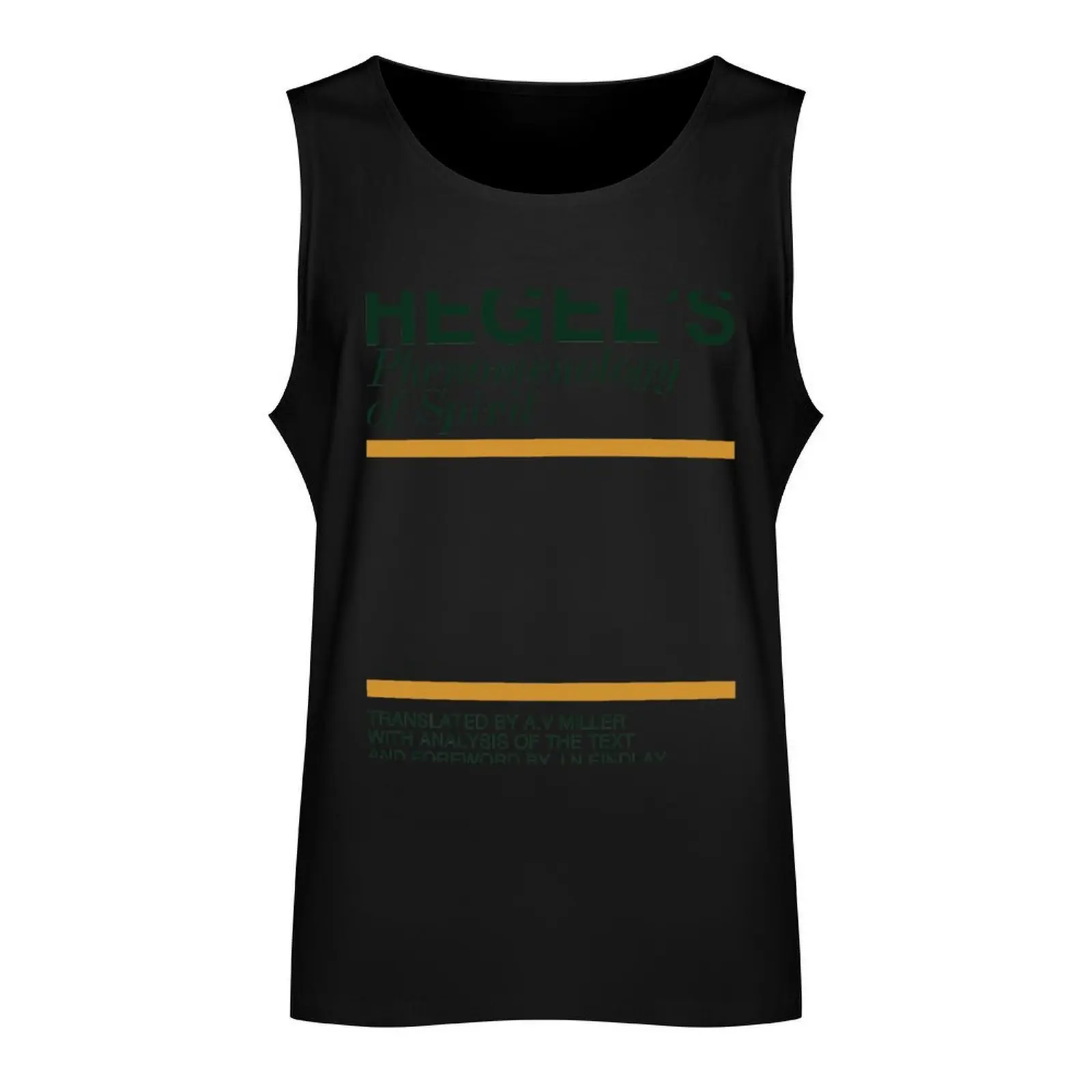 Hegel's Phenomenology of Spirit Tank Top sleeveless man shirts Men's summer clothes 2024 Men's vest