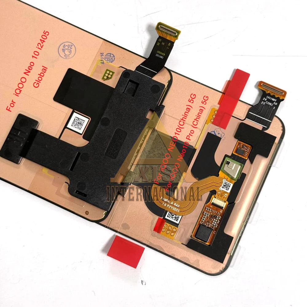 Oryginalny wyświetlacz AMOLED o przekątnej 6,78 cala do VIVO IQOO Neo 10 I2405, globalna wersja, wyświetlacz LCD do IQOO Neo 10 Pro, wersja chińska 2425A V2426 / Neo 10 Pro+ 5G. — zdjęcie produktu 6